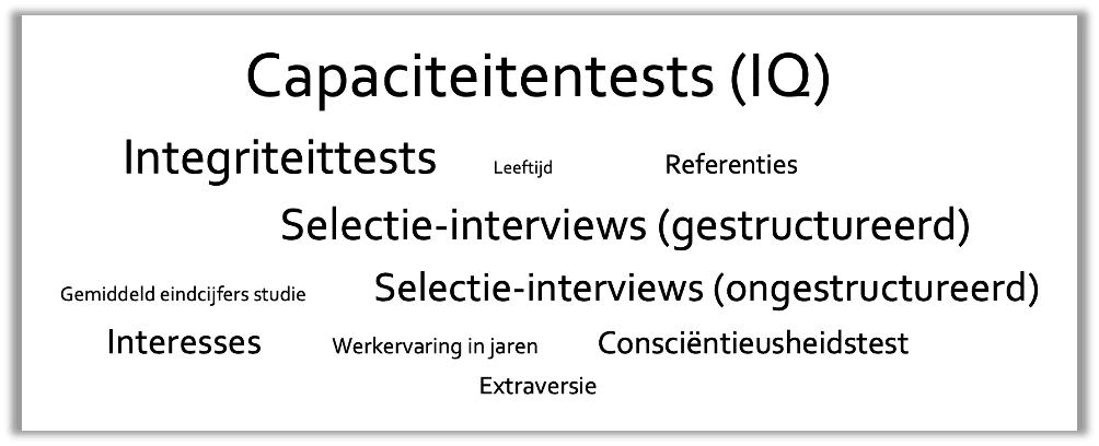 Wat is de voorspellende waarde van een assessment?