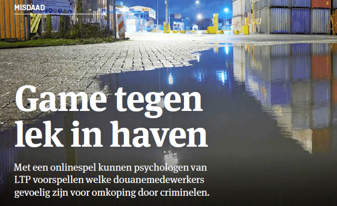 Inzicht in moreel kompas. game tegen lek in de haven